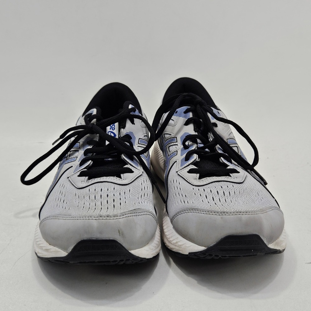 ASICS Gel-Contend 8 Mens 11.5 Piedmont Grey Electric Blue Running Shoes 1011B492 - Picture 9 of 14